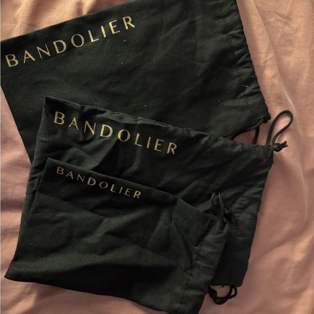 Bandolier Black drawstring Pouch Trio